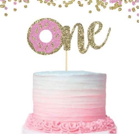 Donut cake topper for first birthday - Picture 2 of 4